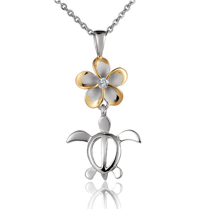 Plumeria Land & Sea Pendant