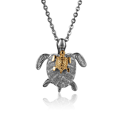 Sea Turtle Ohana Frost Pendant