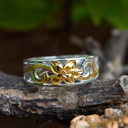 Plumeria Morning Light Ring