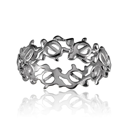 Sea Turtle Infinity Ring