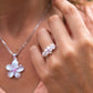 Three Wishes Plumeria Ring