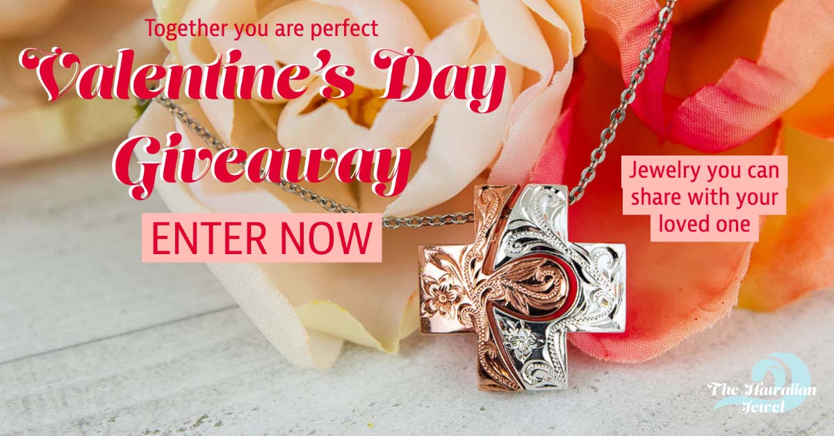 Enter Now our Valentine's Day Giveaway - Jewelry you can share with your loved one featuring the two tone perfect fit cross pendant