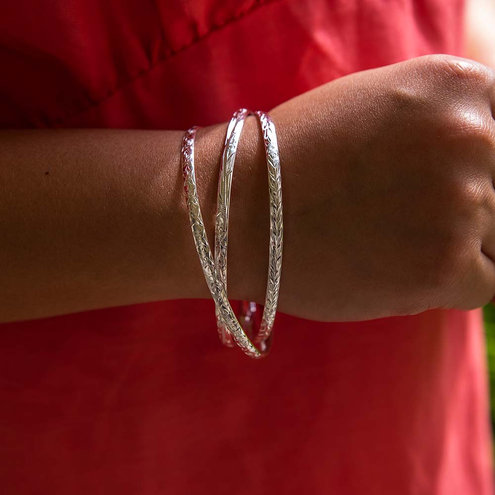 Ensemble de 3 bracelets à parchemin hawaïen