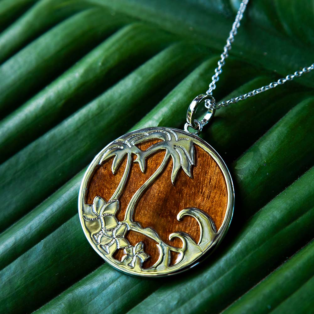 Koa Wood Tropical Shores Medallion