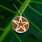 Médaillon étoile de mer en bois de Koa