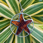 Médaillon découpé en forme d'étoile de mer en bois de Koa