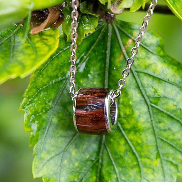 Koa Wood Barrel Pendant