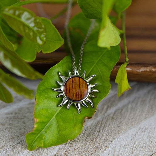 Koa Wood Sun Pendant