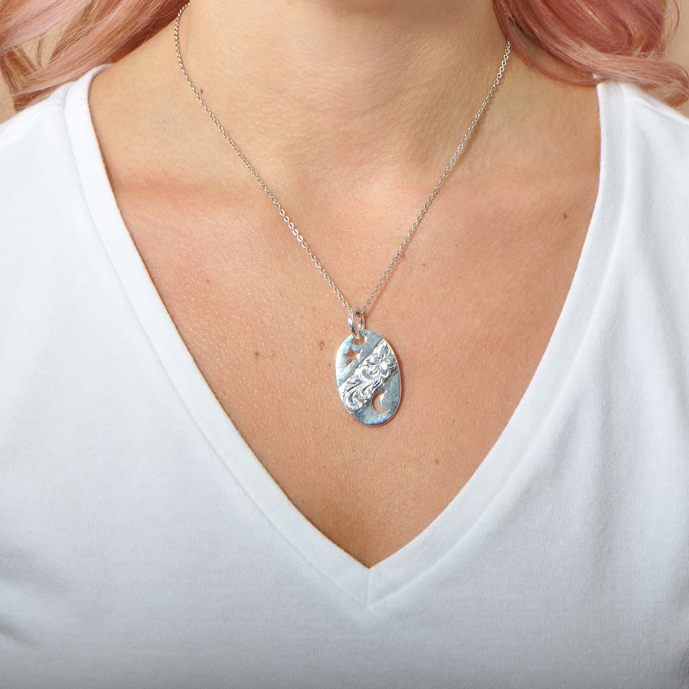 Dreams Come True Oval Medallion Pendant