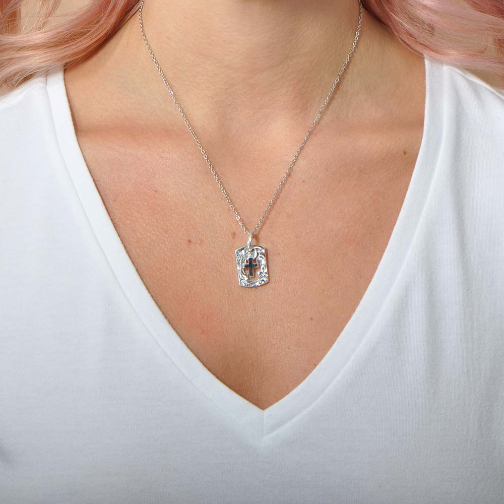 Keep Faith Dog Tag Pendant