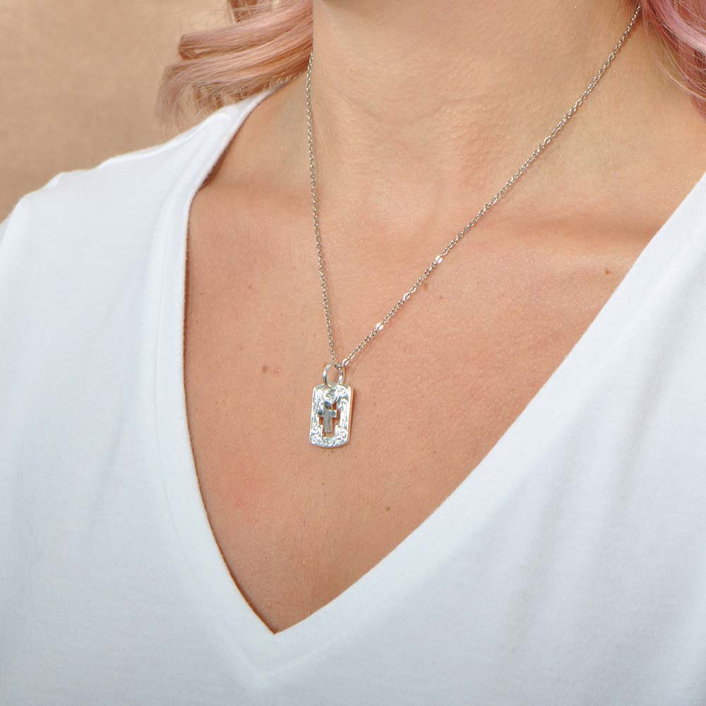 Keep Faith Dog Tag Pendant