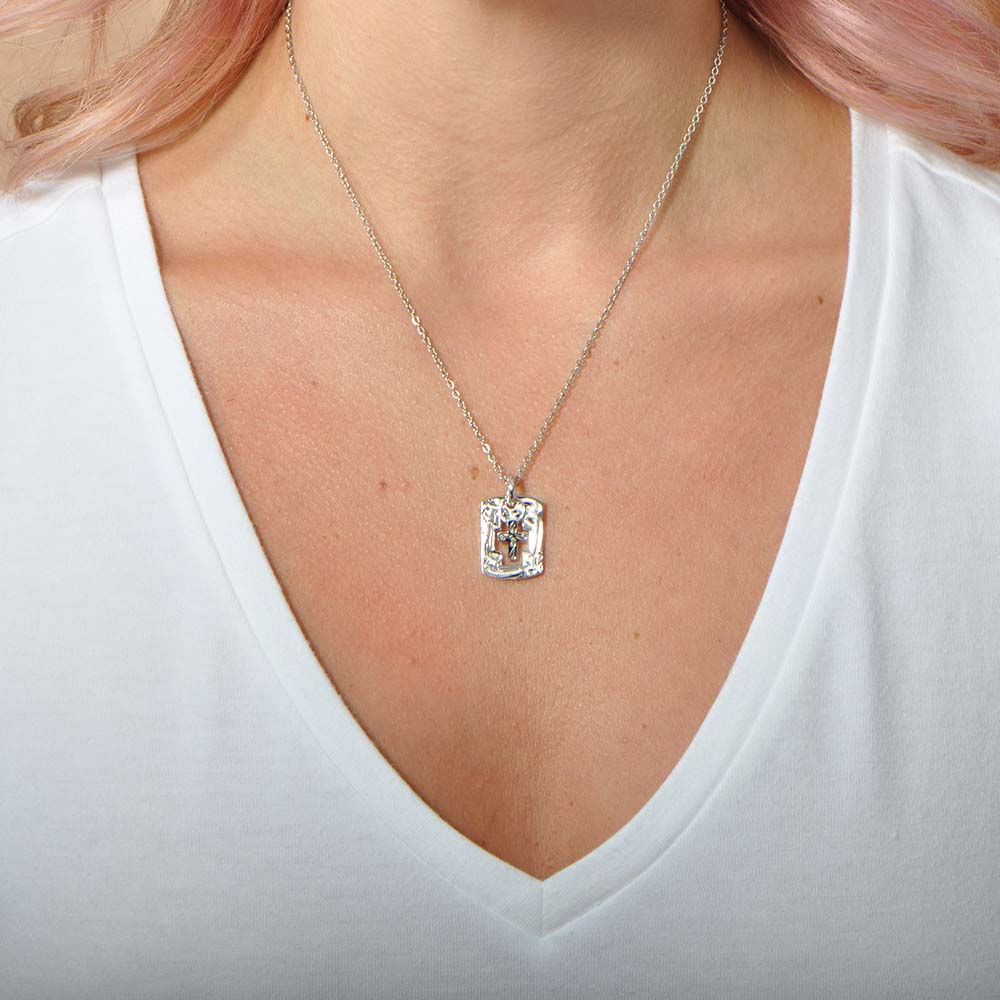 Keep Faith Dog Tag Pendant