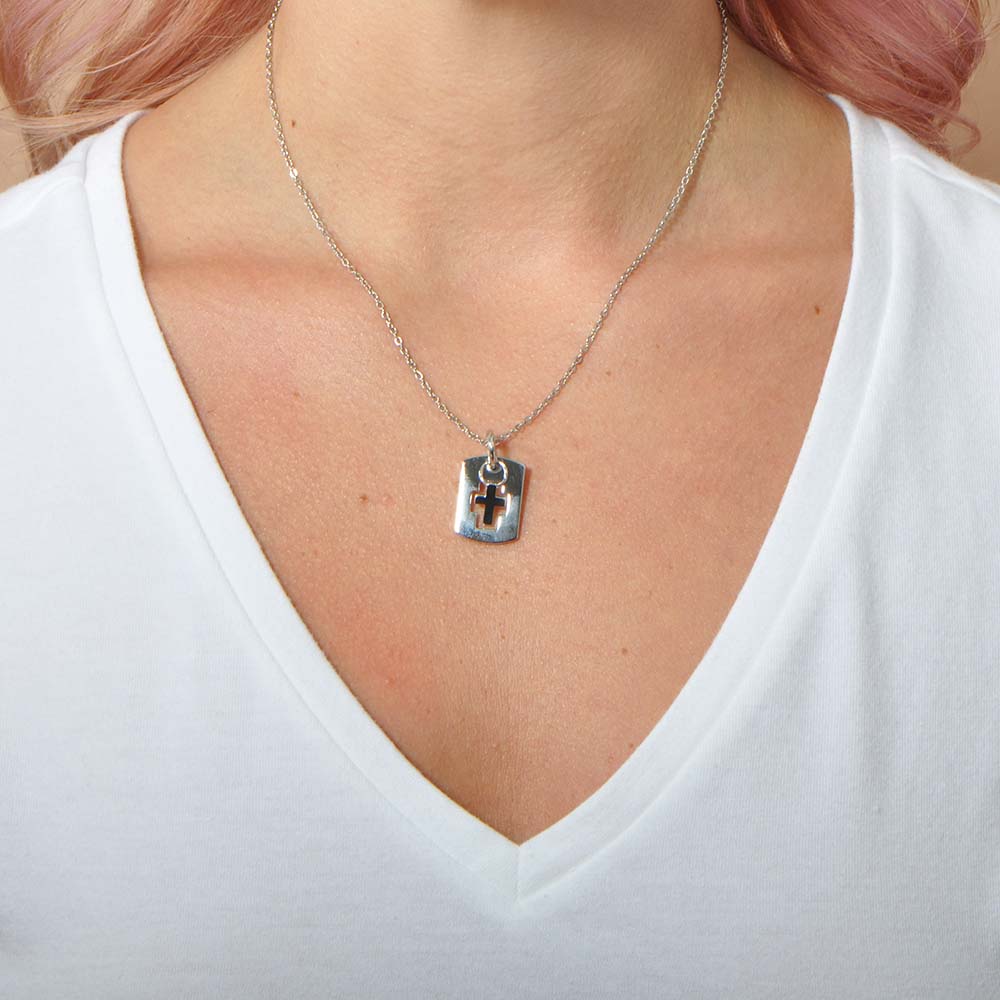 Keep Faith Dog Tag Pendant