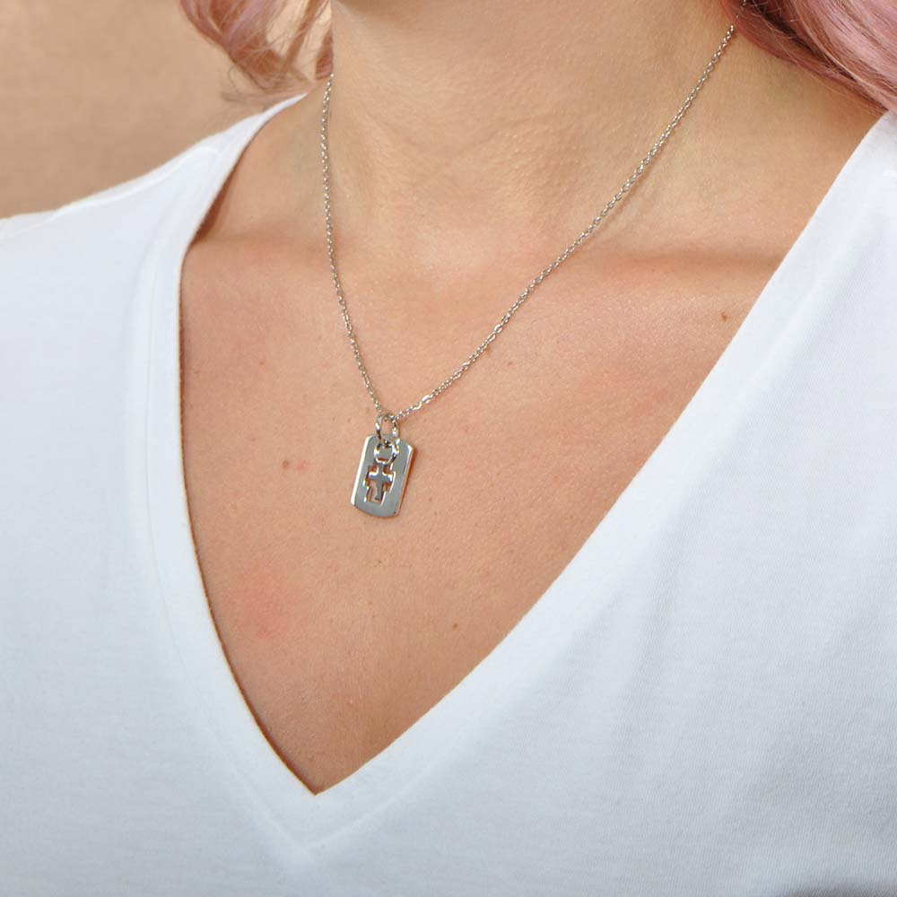 Keep Faith Dog Tag Pendant