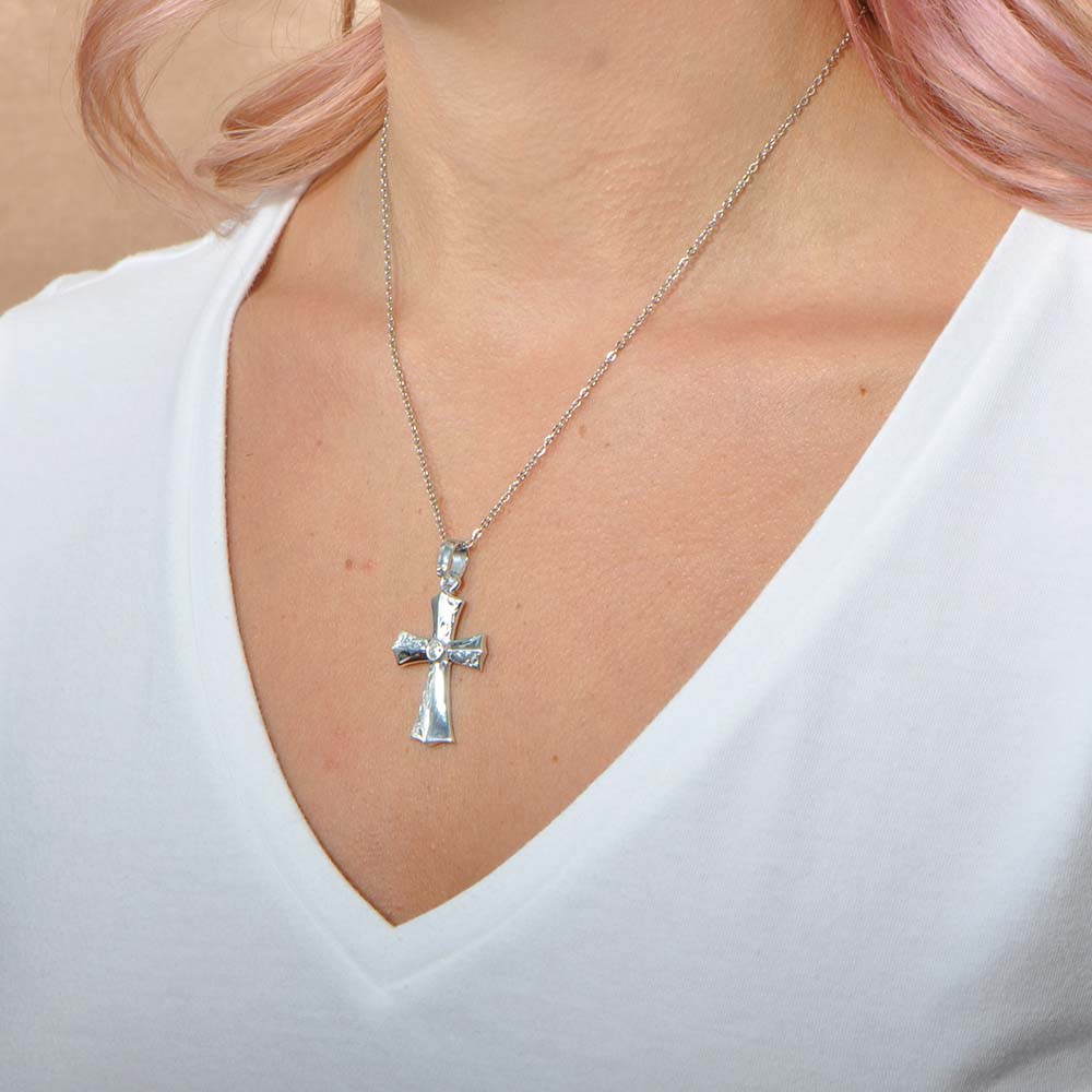 Engraved Cross Pendant