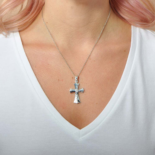 Engraved Cross Pendant