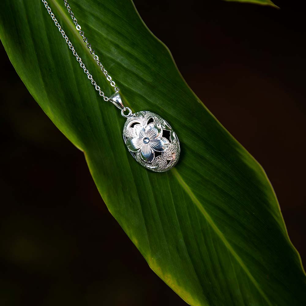 Cherry Blossom Shield Pendant