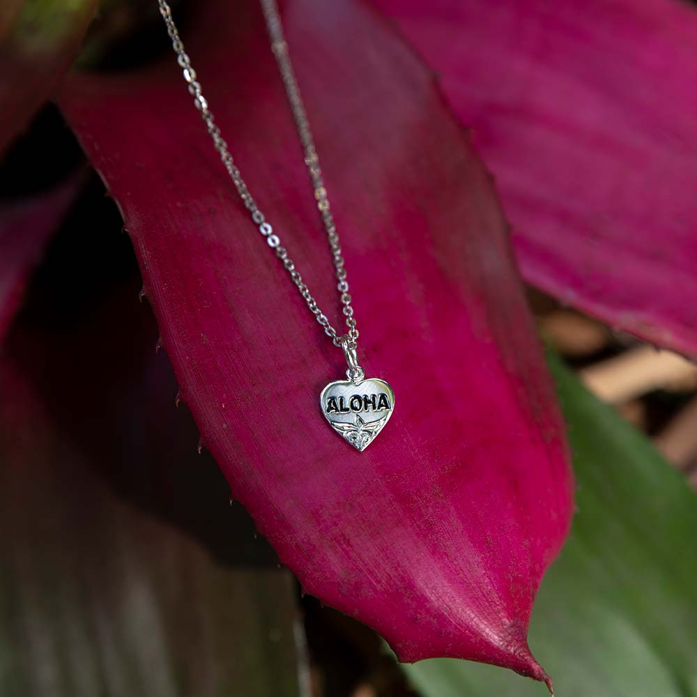 Pendentif coeur Aloha
