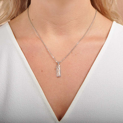 Two-Tone Plumeria Branch Bar Pendant