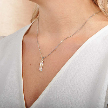 Two-Tone Plumeria Branch Bar Pendant
