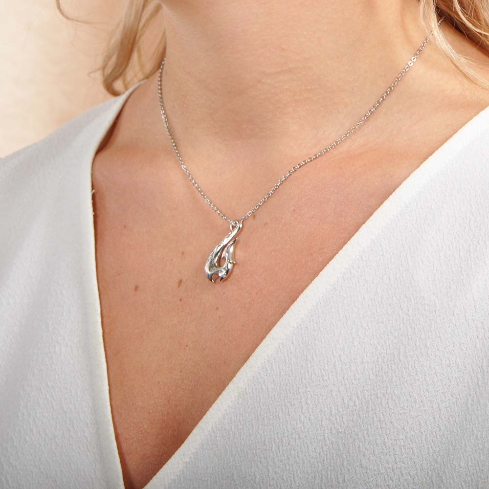 Pendentif Crochet Flamme