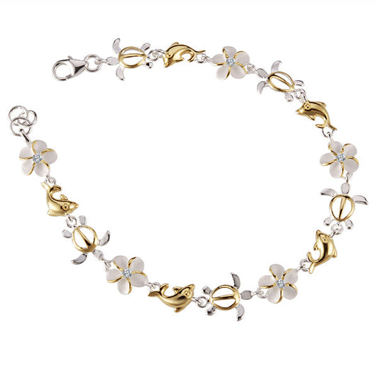 Plumeria & Hawaii Friends Bracelet