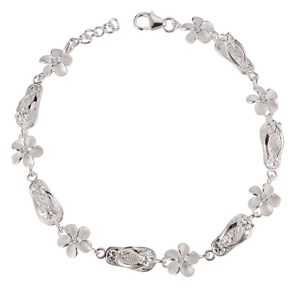 Bracelet pantoufles Plumeria