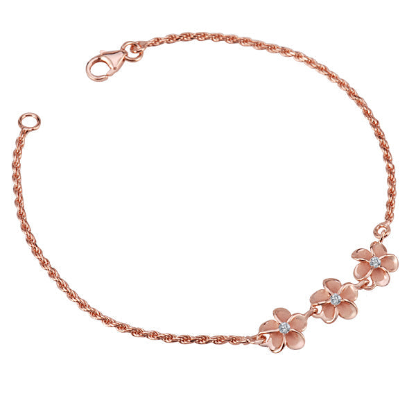 Bracelet corde Plumeria Ohana