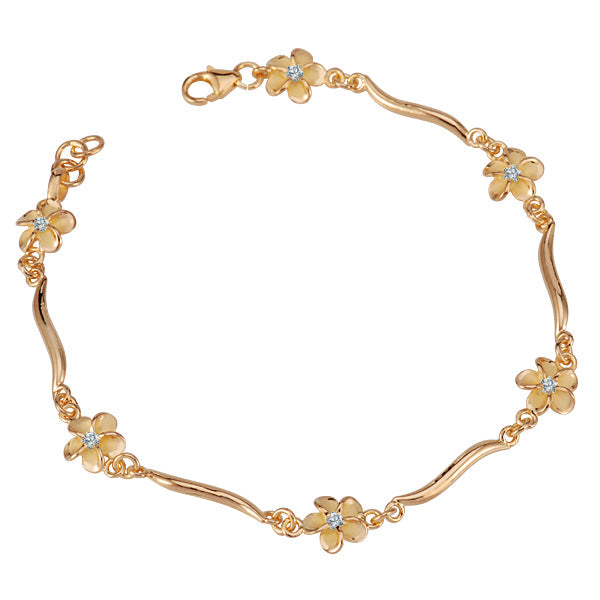 Bracelet barre lumineuse Plumeria