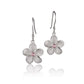 Boucles d'oreilles à crochet mat Plumeria