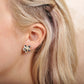 Plumeria Gloss Stud Earrings