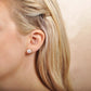 Boucles d'oreilles à tige hibiscus mat