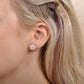 Boucles d'oreilles à tige hibiscus mat
