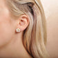 Boucles d'oreilles à tige hibiscus mat