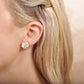 Boucles d'oreilles à tige hibiscus mat