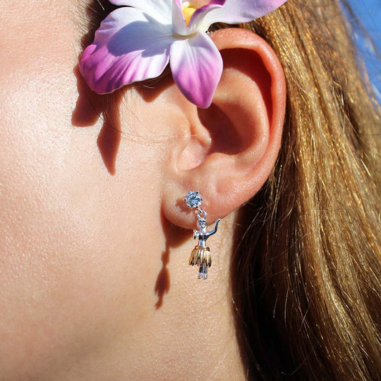 Hula Dancer Dangle Earrings