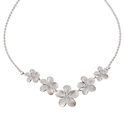 Collier de corde mate Plumeria