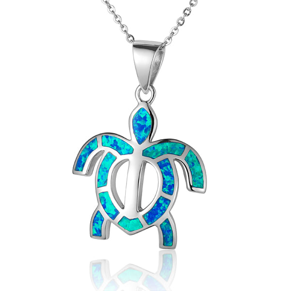 Pendentif Honu vibrant opale