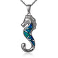 Opal Wandering Seahorse Pendant