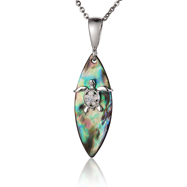 Mother of Pearl Surfboard Pendant