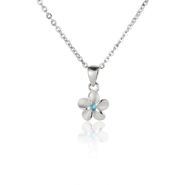 Pendentif Plumeria finition mate