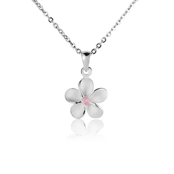Pendentif Plumeria finition mate