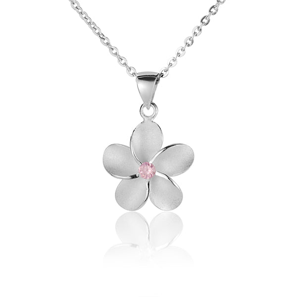 Pendentif Plumeria finition mate