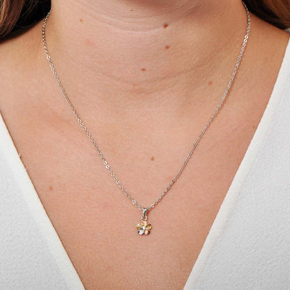 Tricolor Plumeria Pendant