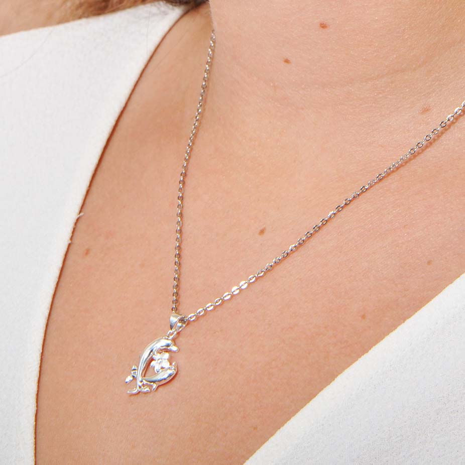 Pendentif Dauphin Espoir &amp; Amour