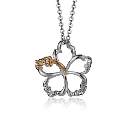 Hibiscus Cutout Pendant