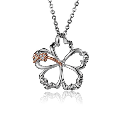 Hibiscus Cutout Pendant