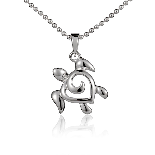 Pendentif tortue de mer vague de vie