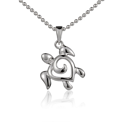 Pendentif tortue de mer vague de vie