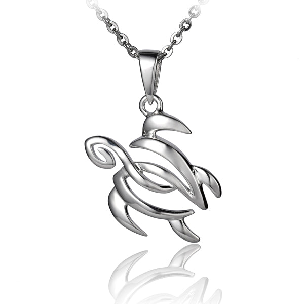 Pendentif tortue de mer vague de vie